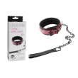 LUXURY FETISH COLLAR WITH LEASH RED
